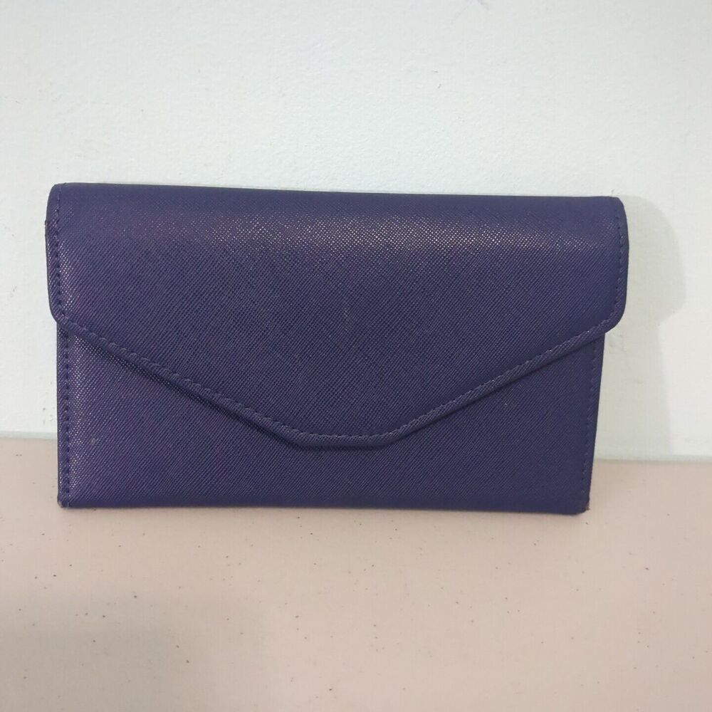 Zoppen Travel Passport Wallet Trifold Navy Blue RFID Protection
